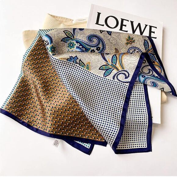Four corners Silk Scarf main image 5